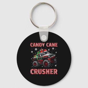 Xmas Monster Truck Weihnachts Candy Cane Crusher B Schlüsselanhänger