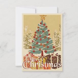 Xmas Motif, mit Geschenken unter dem Weihnachtsbau