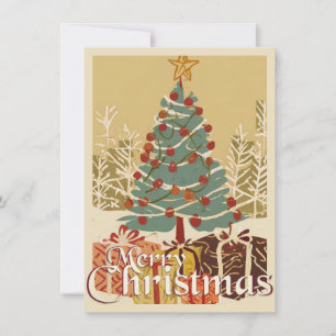 Xmas Motif, mit Geschenken unter dem Weihnachtsbau