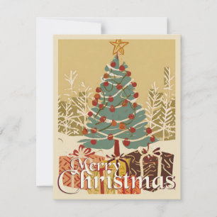 Xmas Motif, mit Geschenken unter dem Weihnachtsbau