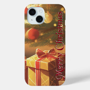 Xmas Motif, mit Geschenken unter dem Weihnachtsbau Case-Mate iPhone Hülle