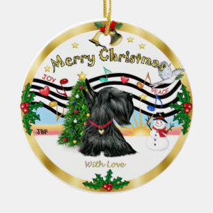 Xmas Music 1 - Scottish Terrier Keramikornament