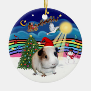 Xmas Musik 3 - Meerschweinchen #1 Keramik Ornament