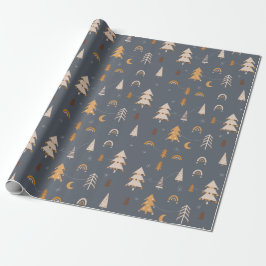 Xmas Muster boho Stil Geschenkpapier