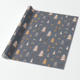 Xmas Muster boho Stil Geschenkpapier