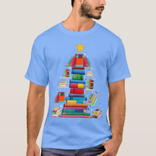 Xmas Niedlich Books Lovers Funny Holiday Books Wei T-Shirt