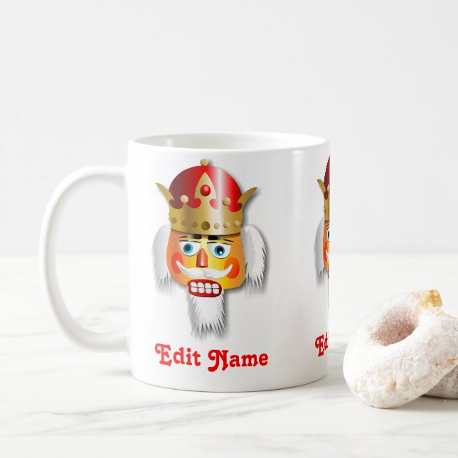 Xmas Nutcracker King mit Goldkrone Tasse (Mit Donut)