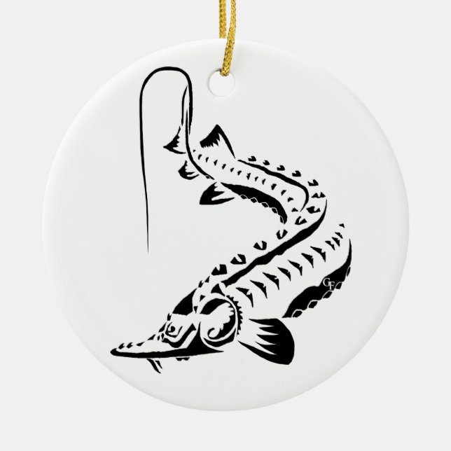 >XMAS ORNAMENT - STURGEON FISH - AMU DARYA-GERICHT (Vorne)