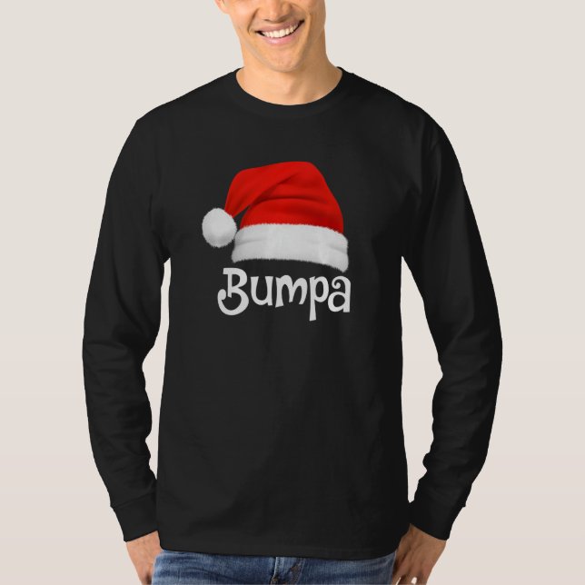 Xmas Pajama Group Matching Bumpa Christmas Hat T-Shirt (Vorderseite)