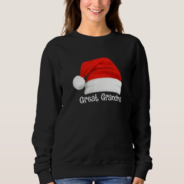 Xmas Pajama Group Matching Great Grandma Christmas Sweatshirt (Vorderseite)