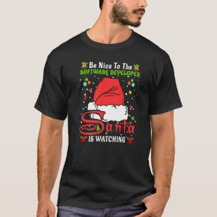 Xmas Pajamas sind nett zum Software-Entwickler-Chr T-Shirt