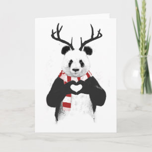 Xmas Panda Feiertagskarte