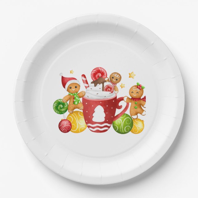 Xmas-Papierplatte Pappteller (Vorderseite)