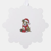 Xmas Party Decoration American Pitbull Terrier Dog