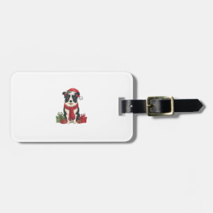Xmas Party Decoration Santa Border Collie Dog Chri Gepäckanhänger