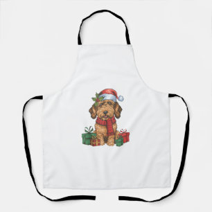Xmas Party Decoration Santa Labradoodle Hund Chris Schürze