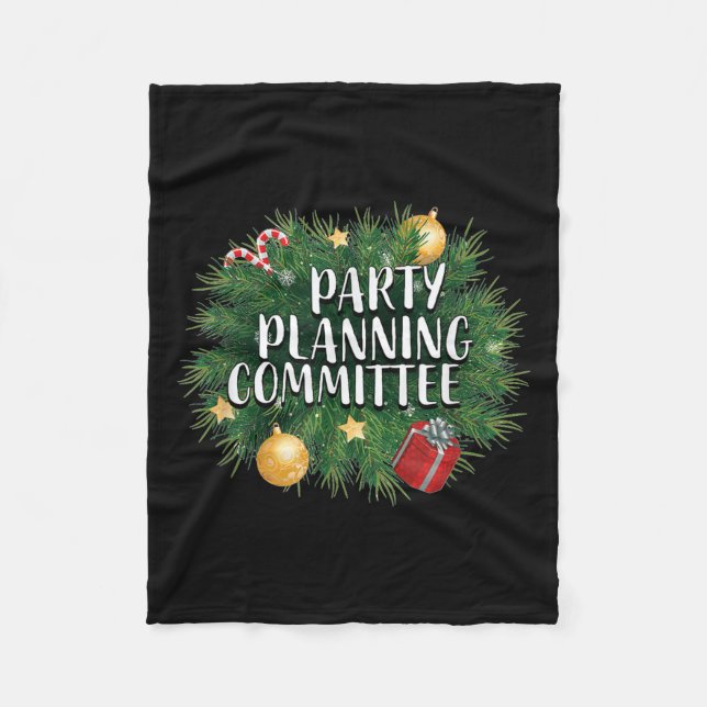 Xmas Party Planning Tees &amp; Aparel _ Red Party  Fleecedecke (Vorderseite)