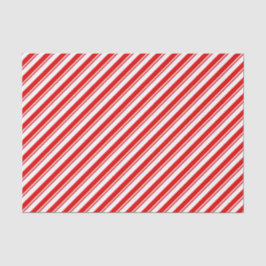 Xmas Peppermint Candy Red Strip Wrapping Seidenpapier