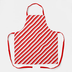 Xmas Peppermint Candy Stripe Red White Festival Schürze