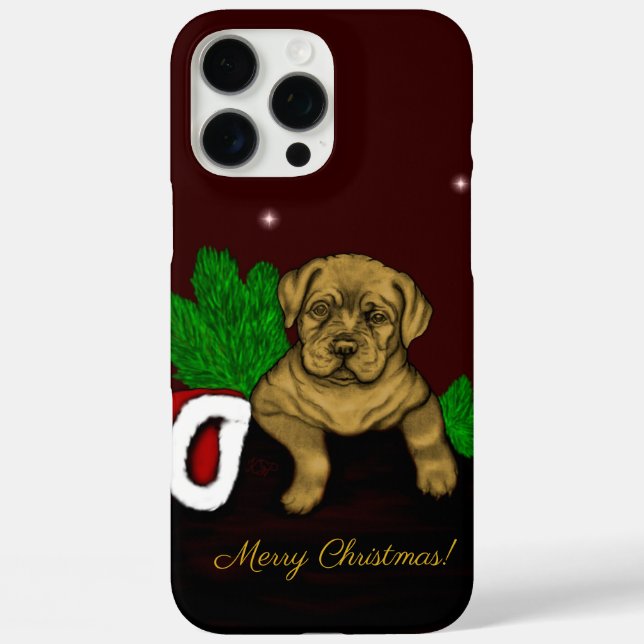 XMas Puppy Case-Mate iPhone Hülle (Rückseite)