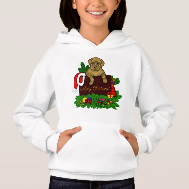 XMas Puppy Hoodie (Vorderseite)