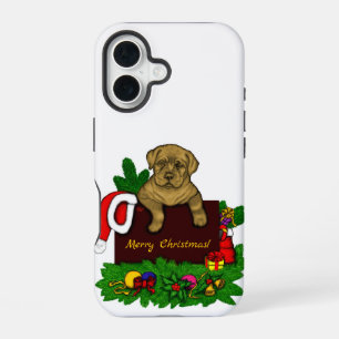 XMas Puppy iPhone 16 Hülle