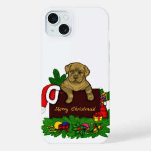 XMas Puppy iPhone 15 Plus Hülle