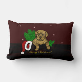 XMas Puppy Lendenkissen