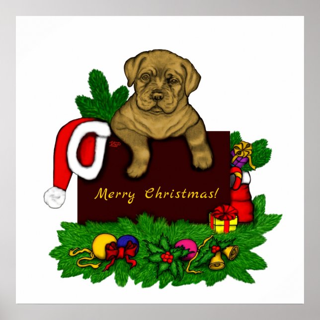 XMas Puppy Poster (Vorne)