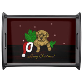 XMas Puppy Serviertablett