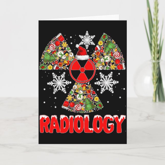 Xmas Radiology Christmas Radiologist Xray Tech Cut Karte (Vorderseite)