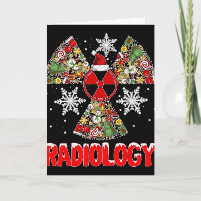 Xmas Radiology Christmas Radiologist Xray Tech Cut Karte (Vorderseite)