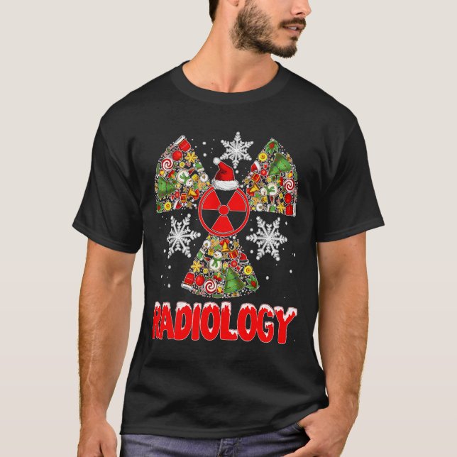 Xmas Radiology Christmas Radiologist Xray Tech Cut T-Shirt (Vorderseite)