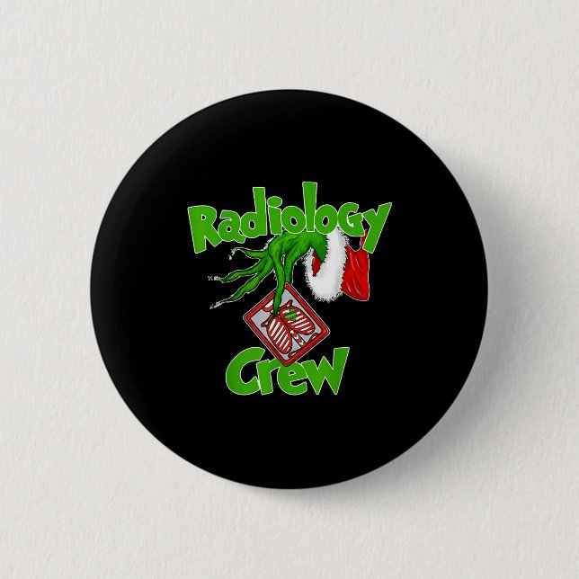 Xmas Radiology Christmas Radiologist Xray Tech Fun Button (Vorderseite)
