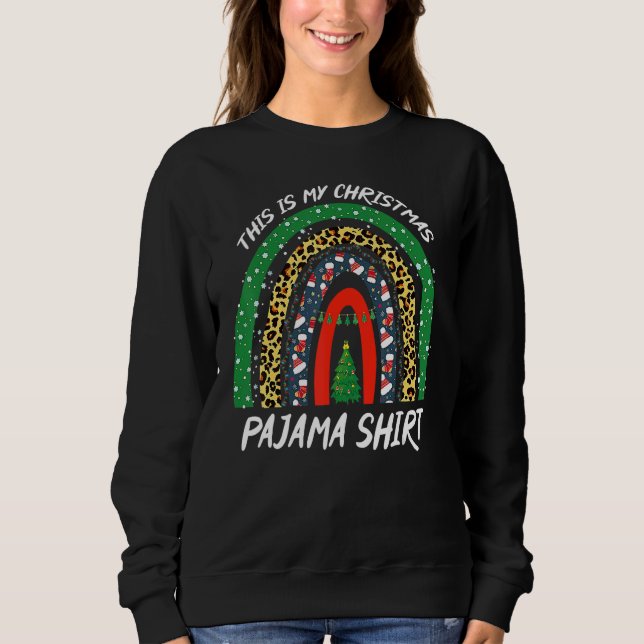 Xmas Rainbow Matching Family Group My Christmas Pa Sweatshirt (Vorderseite)