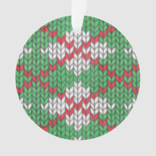 XMAS RAUTE STRICK Acrylsäure Circle Ornament