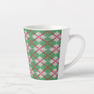 XMAS RAUTE STRICK Latte Tasse