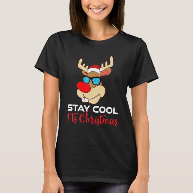 xmas red nosed reindeer family Pajama christmas wi T-Shirt (Vorderseite)
