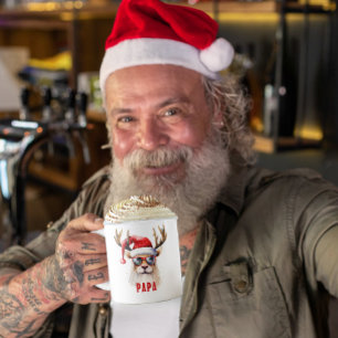 Xmas Reindeer Personalisiert Name Tasse