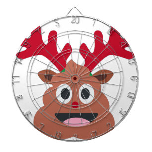 xmas reindei emoji dartscheibe