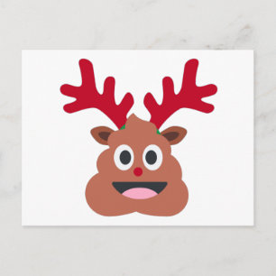 xmas reindei emoji feiertagspostkarte