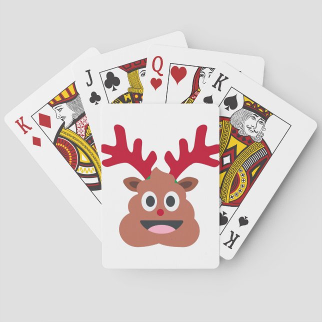 xmas reindei emoji spielkarten (Rückseite)