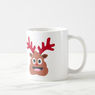 xmas reindei emoji tasse
