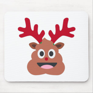 Xmas-Rentier-Kot-Emoji Mousepad