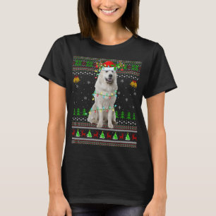 Xmas Rentier Weihnachtsmannmütze Great Pyrenäen Hu T-Shirt