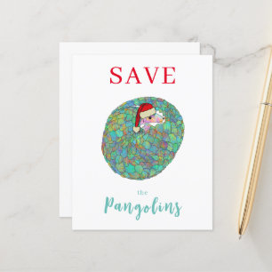 Xmas Rettete die Pangolins Slogan Personalisierte 