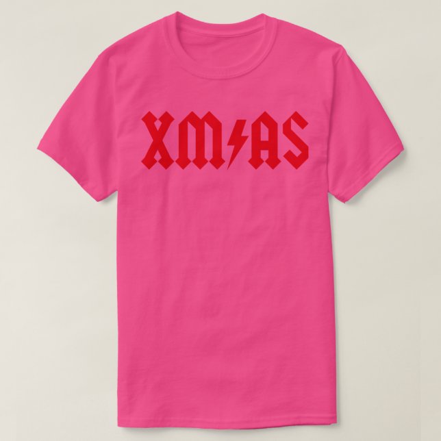 Xmas Rock Roll Heavy Metal Weihnachten Weihnachten T-Shirt (Design vorne)