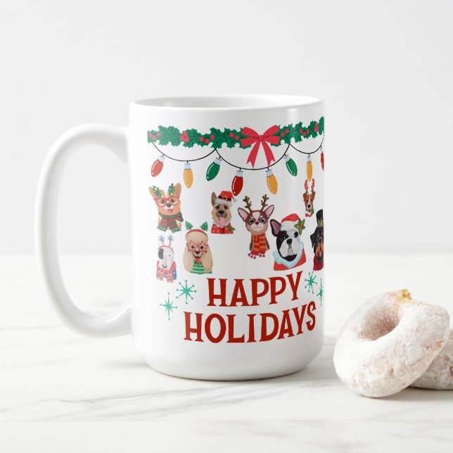 xmas roof coffee mug 15oz kaffeetasse (Mit Donut)