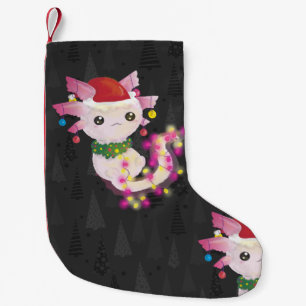 xmas santa claus axolotl kleiner weihnachtsstrumpf