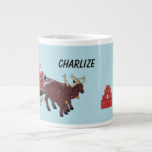 Xmas Santa Claus Jumbo-Tasse (Vorderseite)